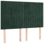 Box spring bed with dark green velvet mattress 140x190 cm by , Beds and slatted bases - Ref: Foro24-3129330, Price: 542,09 €,...