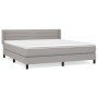 Boxspringbett mit hellgrauer Stoffmatratze 160x200 cm von , Betten und Lattenroste - Ref: Foro24-3129801, Preis: 514,99 €, Ra...