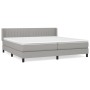 Boxspringbett mit hellgrauer Stoffmatratze 200x200 cm von , Betten und Lattenroste - Ref: Foro24-3129897, Preis: 590,65 €, Ra...