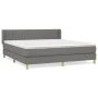 Boxspringbett mit dunkelgrauer Stoffmatratze 160x200 cm von , Betten und Lattenroste - Ref: Foro24-3130442, Preis: 494,54 €, ...