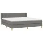Boxspringbett mit dunkelgrauer Stoffmatratze 160x200 cm von , Betten und Lattenroste - Ref: Foro24-3130442, Preis: 494,54 €, ...