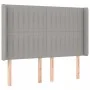 Cabecero con LED de tela gris claro 147x16x118/128 cm de , Cabeceros y pies de cama - Ref: Foro24-3124284, Precio: 129,80 €, ...
