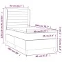 Box spring bed with taupe gray fabric mattress 80x200 cm by , Beds and slatted bases - Ref: Foro24-3128561, Price: 364,62 €, ...