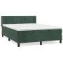Box spring bed with dark green velvet mattress 140x190 cm by , Beds and slatted bases - Ref: Foro24-3131078, Price: 453,50 €,...