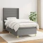Box spring bed with dark gray fabric mattress 80x200 cm by , Beds and slatted bases - Ref: Foro24-3132026, Price: 342,58 €, D...