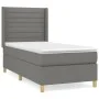 Box spring bed with dark gray fabric mattress 80x200 cm by , Beds and slatted bases - Ref: Foro24-3132026, Price: 342,58 €, D...