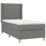 Box spring bed with dark gray fabric mattress 80x200 cm by , Beds and slatted bases - Ref: Foro24-3132026, Price: 342,58 €, D...