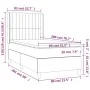 Box spring bed with taupe gray fabric mattress 80x200 cm by , Beds and slatted bases - Ref: Foro24-3132109, Price: 341,97 €, ...