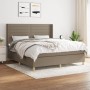 Boxspringbett mit taupegrauer Stoffmatratze 160x200 cm von , Betten und Lattenroste - Ref: Foro24-3132085, Preis: 619,98 €, R...