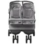 Doppelwagen aus hellgrauem Stahl von vidaXL, Kinderwagen - Ref: Foro24-10241, Preis: 240,57 €, Rabatt: %