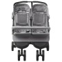 Light gray steel twin stroller by vidaXL, Baby strollers - Ref: Foro24-10241, Price: 197,77 €, Discount: %
