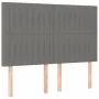 Box spring bed with dark gray fabric mattress 140x200 cm by , Beds and slatted bases - Ref: Foro24-3132154, Price: 499,50 €, ...