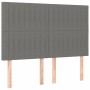 Cama box spring con colchón tela gris oscuro 140x200 cm de , Camas y somieres - Ref: Foro24-3132154, Precio: 508,44 €, Descue...