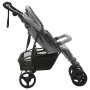 Light gray steel twin stroller by vidaXL, Baby strollers - Ref: Foro24-10241, Price: 197,77 €, Discount: %