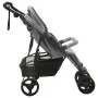Light gray steel twin stroller by vidaXL, Baby strollers - Ref: Foro24-10241, Price: 240,29 €, Discount: %