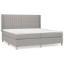 Boxspringbett mit hellgrauer Stoffmatratze 200x200 cm von , Betten und Lattenroste - Ref: Foro24-3132177, Preis: 626,51 €, Ra...