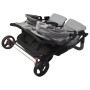 Carrito para gemelos de acero gris claro de vidaXL, Cochecitos de bebé - Ref: Foro24-10241, Precio: 197,77 €, Descuento: %