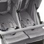 Light gray steel twin stroller by vidaXL, Baby strollers - Ref: Foro24-10241, Price: 197,77 €, Discount: %