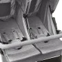 Light gray steel twin stroller by vidaXL, Baby strollers - Ref: Foro24-10241, Price: 240,29 €, Discount: %