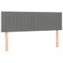 Cama box spring colchón y luces LED tela gris oscuro 140x200 cm de , Camas y somieres - Ref: Foro24-3133318, Precio: 448,56 €...