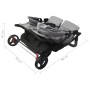 Light gray steel twin stroller by vidaXL, Baby strollers - Ref: Foro24-10241, Price: 197,77 €, Discount: %