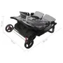 Light gray steel twin stroller by vidaXL, Baby strollers - Ref: Foro24-10241, Price: 240,29 €, Discount: %
