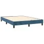 Box spring bed with mattress and LED dark blue velvet 140x190 cm by , Beds and slatted bases - Ref: Foro24-3134523, Price: 41...