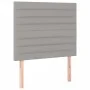 Boxspringbettmatratze und LED-Leuchten aus hellgrauem Stoff 80x200 cm von , Betten und Lattenroste - Ref: Foro24-3135469, Pre...