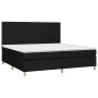 Cama box spring colchón y luces LED tela negro 200x200 cm de , Camas y somieres - Ref: Foro24-3135623, Precio: 637,73 €, Desc...