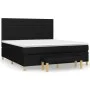 Box spring bed with black fabric mattress 160x200 cm by , Beds and slatted bases - Ref: Foro24-3137247, Price: 628,21 €, Disc...
