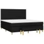Box spring bed with black fabric mattress 160x200 cm by , Beds and slatted bases - Ref: Foro24-3137247, Price: 628,21 €, Disc...