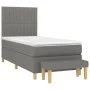 Box spring bed with dark gray fabric mattress 80x200 cm by , Beds and slatted bases - Ref: Foro24-3137270, Price: 365,03 €, D...