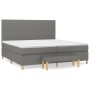 Boxspringbett mit dunkelgrauer Stoffmatratze 200x200 cm von , Betten und Lattenroste - Ref: Foro24-3137342, Preis: 700,58 €, ...