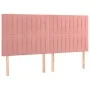 Box spring bed with pink velvet mattress 160x200 cm by , Beds and slatted bases - Ref: Foro24-3137976, Price: 554,60 €, Disco...