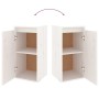 Muebles para TV 4 piezas madera maciza de pino blanco
