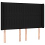 Box spring bed mattress and LED lights black fabric 140x200 cm by , Beds and slatted bases - Ref: Foro24-3138479, Price: 536,...