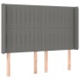 Boxspringbettmatratze und LED-Leuchten dunkelgrauer Stoff 140x190 cm von , Betten und Lattenroste - Ref: Foro24-3138470, Prei...