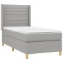Cama box spring colchón y luces LED tela gris claro 80x200 cm de , Camas y somieres - Ref: Foro24-3138909, Precio: 332,01 €, ...