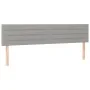 Box spring bed with light gray fabric mattress 160x200 cm by , Beds and slatted bases - Ref: Foro24-3140145, Price: 501,38 €,...