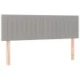 Box spring bed with light gray fabric mattress 140x200 cm by , Beds and slatted bases - Ref: Foro24-3140217, Price: 417,32 €,...