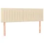 Box spring bed with cream fabric mattress 140x200 cm by , Beds and slatted bases - Ref: Foro24-3140222, Price: 432,05 €, Disc...