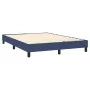Box spring bed with blue fabric mattress 140x190 cm by , Beds and slatted bases - Ref: Foro24-3140215, Price: 443,62 €, Disco...