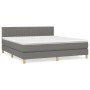 Boxspringbett mit dunkelgrauer Stoffmatratze 160x200 cm von , Betten und Lattenroste - Ref: Foro24-3140786, Preis: 505,51 €, ...