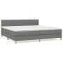 Boxspringbett mit dunkelgrauer Stoffmatratze 200x200 cm von , Betten und Lattenroste - Ref: Foro24-3140802, Preis: 565,31 €, ...