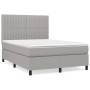 Boxspringbett mit hellgrauer Stoffmatratze 140x190 cm von , Betten und Lattenroste - Ref: Foro24-3141929, Preis: 515,29 €, Ra...