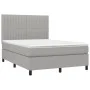 Boxspringbett mit hellgrauer Stoffmatratze 140x190 cm von , Betten und Lattenroste - Ref: Foro24-3141929, Preis: 522,50 €, Ra...