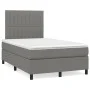 Box spring bed with dark gray fabric mattress 120x200 cm by , Beds and slatted bases - Ref: Foro24-3141922, Price: 393,88 €, ...