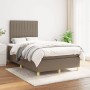 Box spring bed with taupe gray fabric mattress 120x200 cm by , Beds and slatted bases - Ref: Foro24-3142485, Price: 402,48 €,...