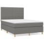 Boxspringbett mit dunkelgrauer Stoffmatratze 140x200 cm von , Betten und Lattenroste - Ref: Foro24-3142498, Preis: 503,93 €, ...