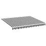 Replacement fabric for anthracite gray and white awning 3x2.5 m by , Awnings - Ref: Foro24-311985, Price: 49,76 €, Discount: %